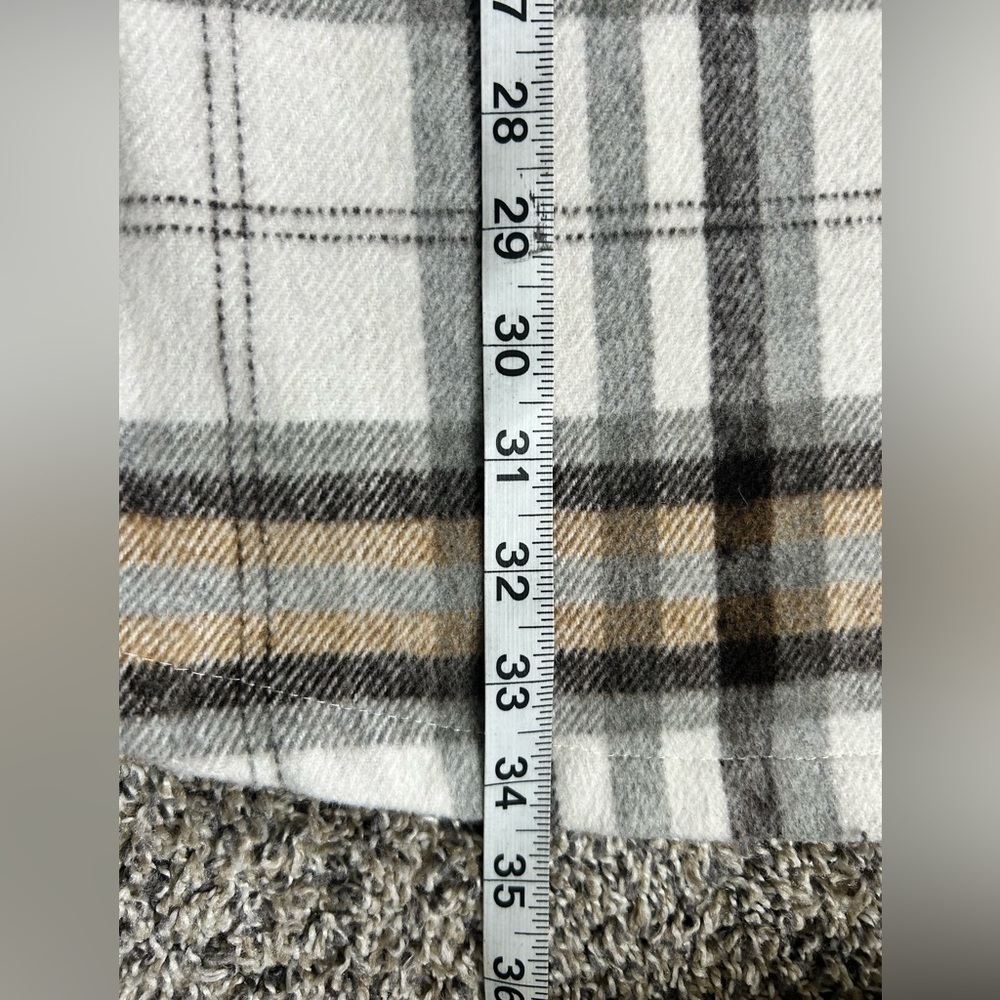 Melloday Women’s Fall Long Line Plaid Shacket Size XL - Picture 6 of 9